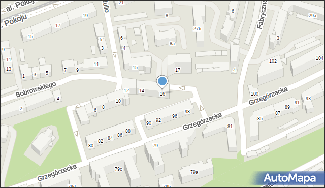 Kraków, Bobrowskiego Stefana, 16, mapa Krakowa