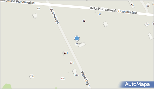 Krasnystaw, Bojarskiego, 22, mapa Krasnystaw