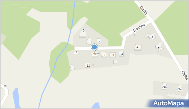 Krępa Słupska, Boczna, 10, mapa Krępa Słupska