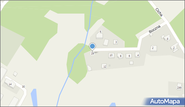 Krępa Słupska, Boczna, 14, mapa Krępa Słupska