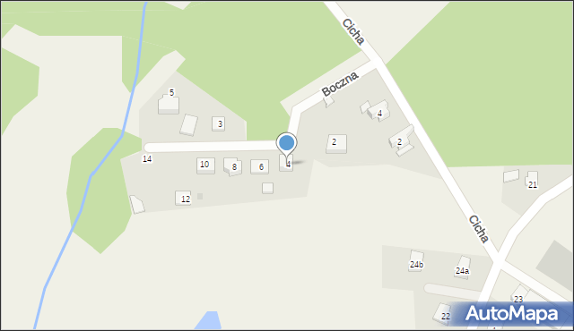 Krępa Słupska, Boczna, 4, mapa Krępa Słupska