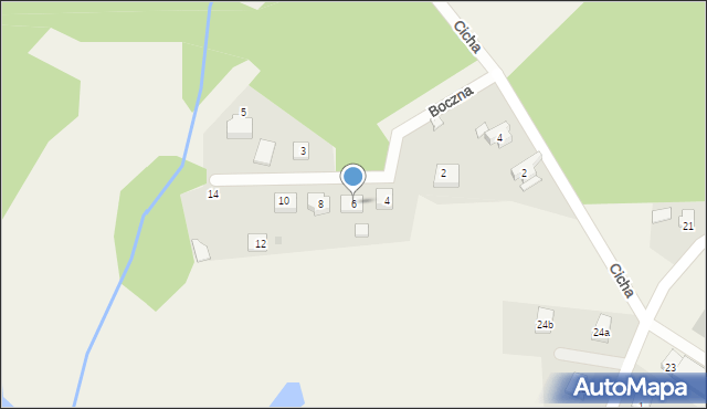 Krępa Słupska, Boczna, 6, mapa Krępa Słupska