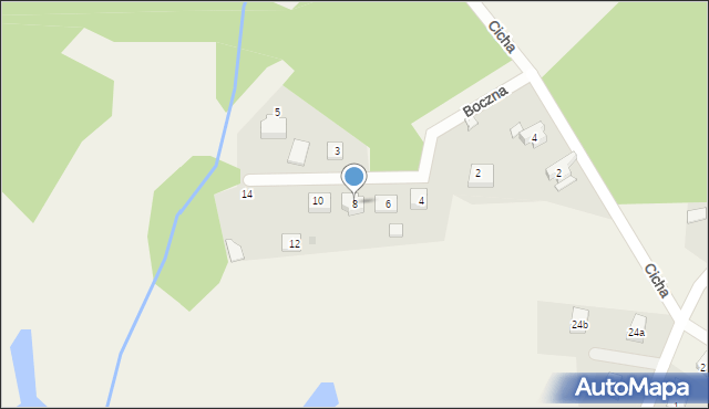 Krępa Słupska, Boczna, 8, mapa Krępa Słupska