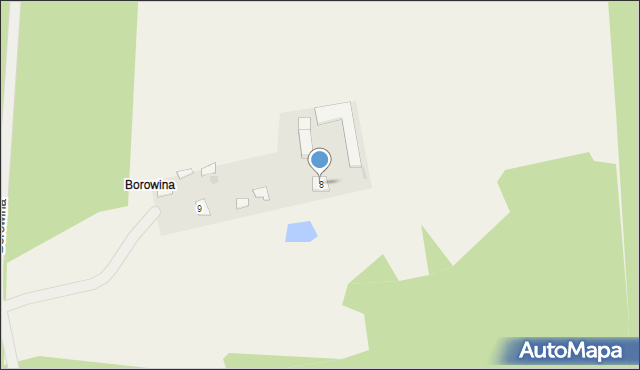 Krukówka, Borowina, 8, mapa Krukówka