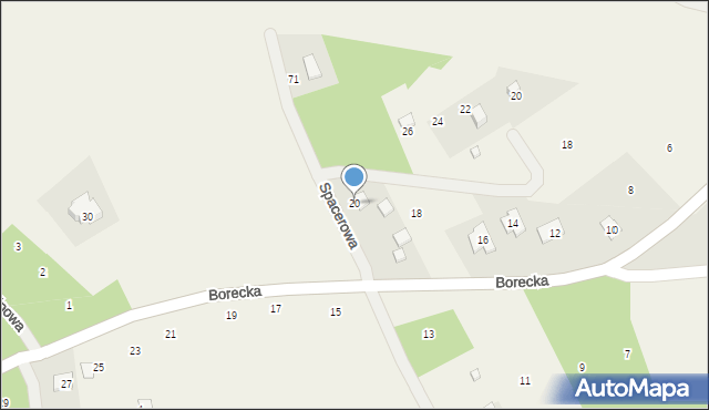Kucoby, Borecka, 20, mapa Kucoby