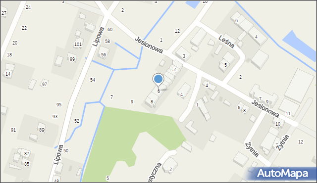 Kuraszków, Boczna, 6, mapa Kuraszków