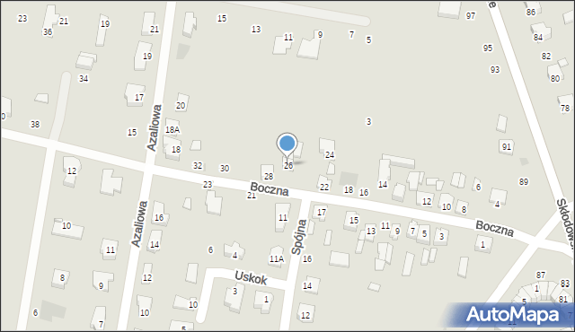 Kutno, Boczna, 26, mapa Kutno