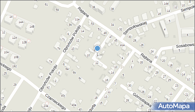 Kutno, Bortnowskiego Władysława, gen., 7, mapa Kutno