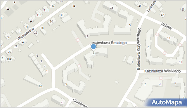 Kwidzyn, Bolesława Śmiałego, 4, mapa Kwidzyn