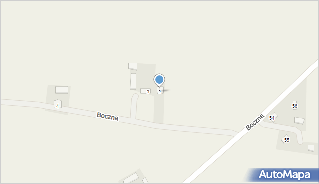 Łabunie, Boczna, 2, mapa Łabunie