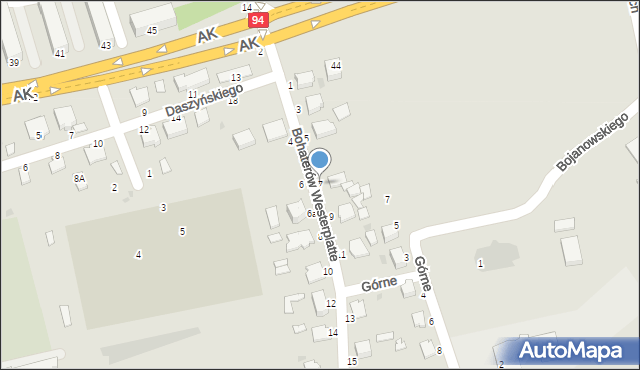 Łańcut, Bohaterów Westerplatte, 7, mapa Łańcut