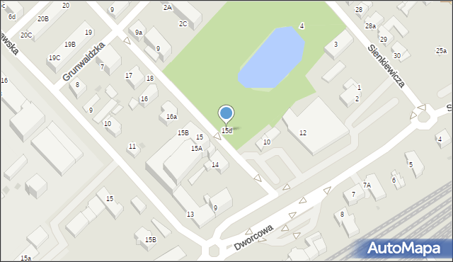 Lębork, Bohaterów Monte Cassino, 15d, mapa Lębork