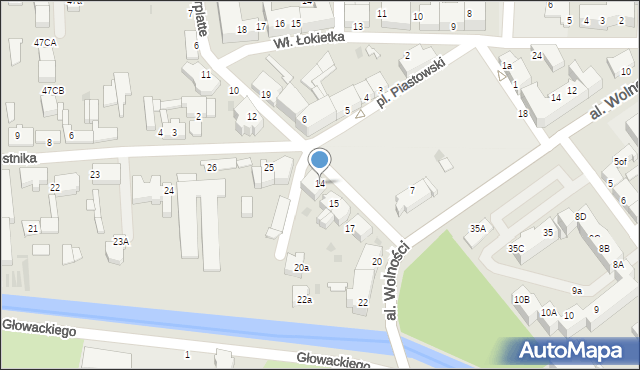 Lębork, Bohaterów Westerplatte, 14, mapa Lębork