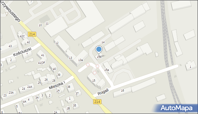 Lębork, Bolesława Krzywoustego, 15b, mapa Lębork