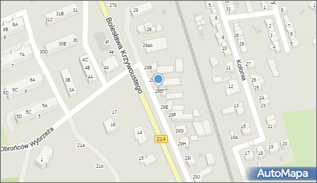 Lębork, Bolesława Krzywoustego, 29D, mapa Lębork