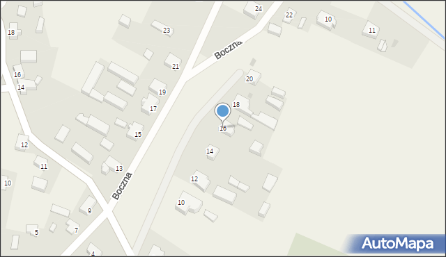 Lemierzyce, Boczna, 16, mapa Lemierzyce