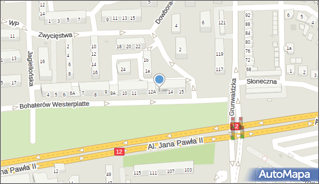 Leszno, Bohaterów Westerplatte, 13, mapa Leszno