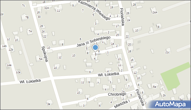 Libiąż, Bolesława Śmiałego, 3, mapa Libiąż