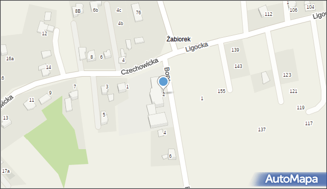 Ligota, Bory, 2, mapa Ligota