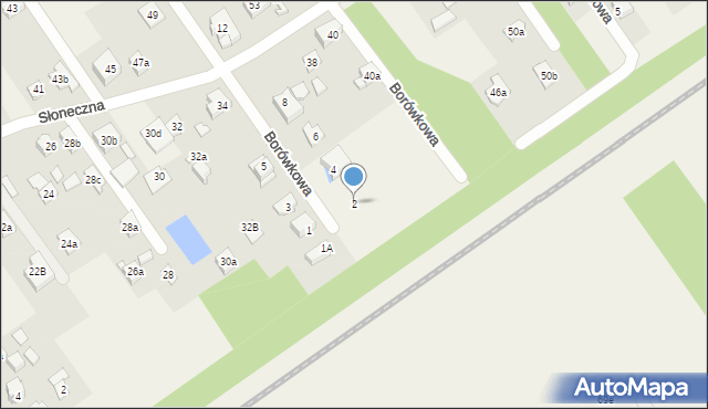 Lipinki, Borówkowa, 2, mapa Lipinki