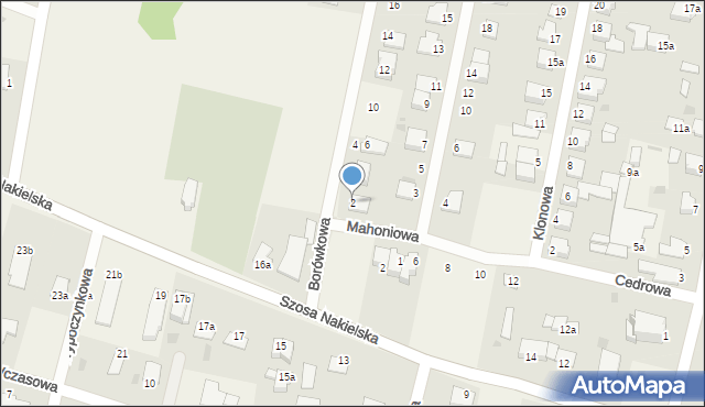 Łochowo, Borówkowa, 2, mapa Łochowo