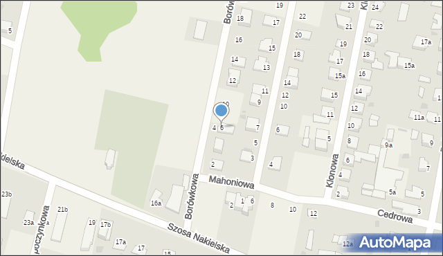 Łochowo, Borówkowa, 6, mapa Łochowo