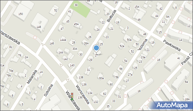 Łomianki, Bołtucia Mikołaja, gen., 27, mapa Łomianki