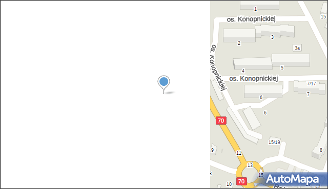 Łowicz, Bolimowska, 3D, mapa Łowicza