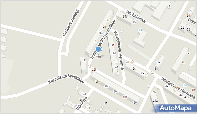 Lubań, Bolesława Krzywoustego, 2/10, mapa Lubań