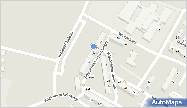 Lubań, Bolesława Krzywoustego, 2b, mapa Lubań