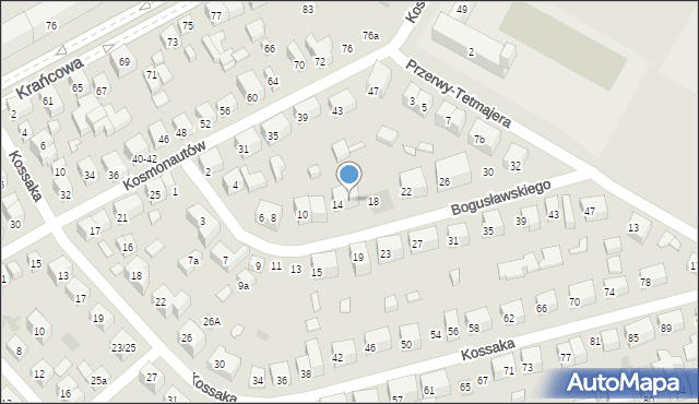 Lublin, Bogusławskiego Wojciecha, 16, mapa Lublina