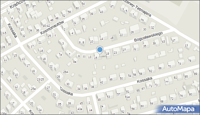 Lublin, Bogusławskiego Wojciecha, 17, mapa Lublina