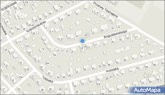 Lublin, Bogusławskiego Wojciecha, 19-21, mapa Lublina