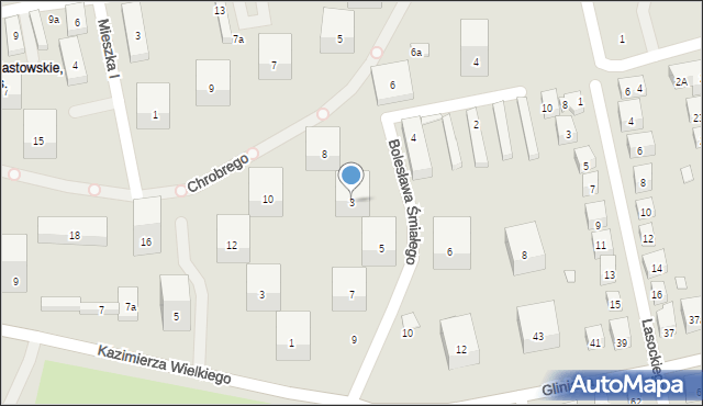 Lublin, Bolesława Śmiałego, 3, mapa Lublina