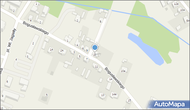 Lubochnia Dworska, Bogusławskiego, 10, mapa Lubochnia Dworska