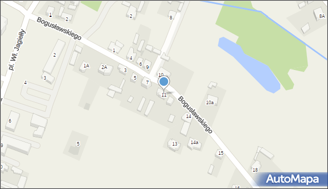 Lubochnia Dworska, Bogusławskiego, 11, mapa Lubochnia Dworska