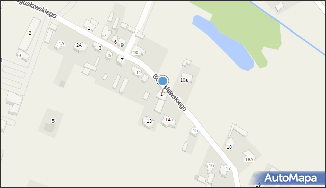 Lubochnia Dworska, Bogusławskiego, 14, mapa Lubochnia Dworska