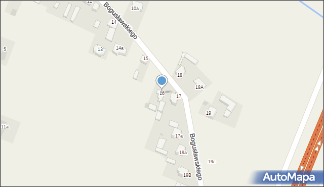 Lubochnia Dworska, Bogusławskiego, 16, mapa Lubochnia Dworska