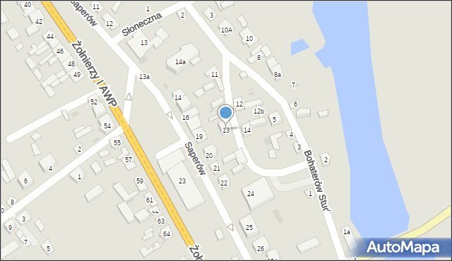 Magnuszew, Bohaterów Studzianek, 13, mapa Magnuszew