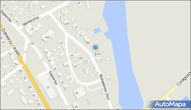 Magnuszew, Bohaterów Studzianek, 6, mapa Magnuszew