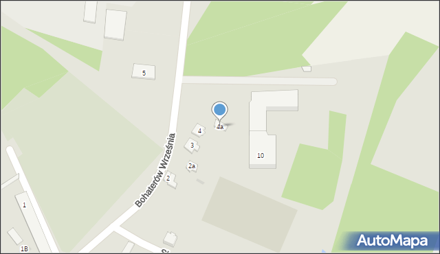 Magnuszew, Bohaterów Września, 4a, mapa Magnuszew