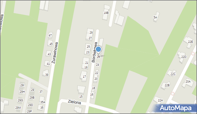 Marki, Borówkowa, 26, mapa Marki
