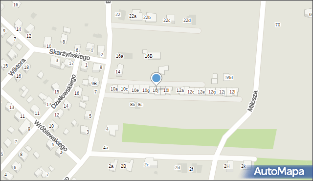 Mielec, Boguszewskiej, 10j, mapa Mielca