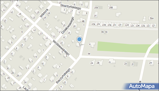 Mielec, Boguszewskiej, 3, mapa Mielca