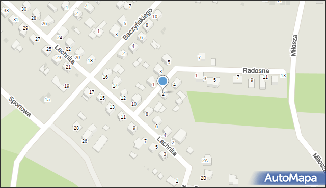 Mielec, Borodzika Feliksa, 2, mapa Mielca