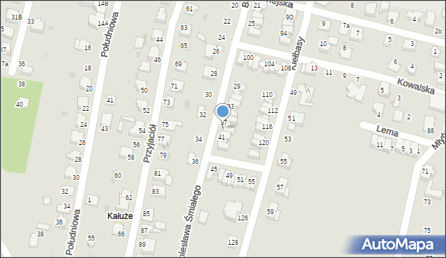 Mikołów, Bolesława Śmiałego, 39, mapa Mikołów