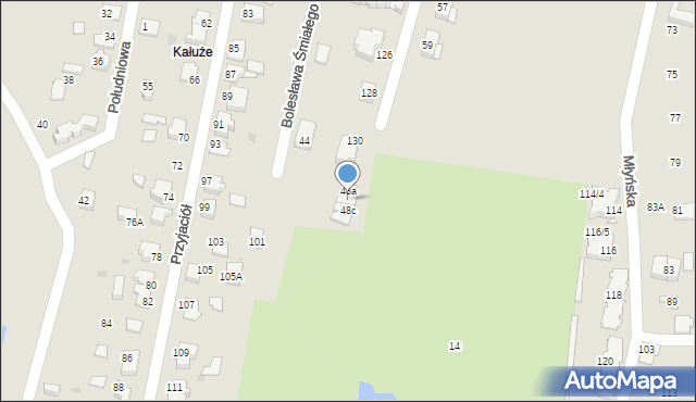 Mikołów, Bolesława Śmiałego, 48b, mapa Mikołów