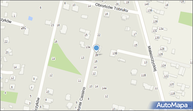 Mińsk Mazowiecki, Bohaterów Monte Cassino, 18, mapa Mińsk Mazowiecki