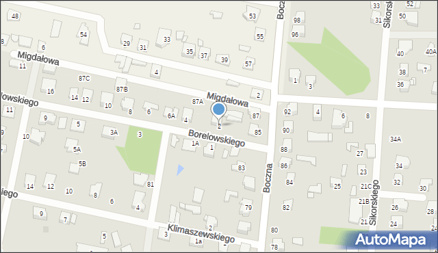 Mińsk Mazowiecki, Borelowskiego Marcina, 2, mapa Mińsk Mazowiecki