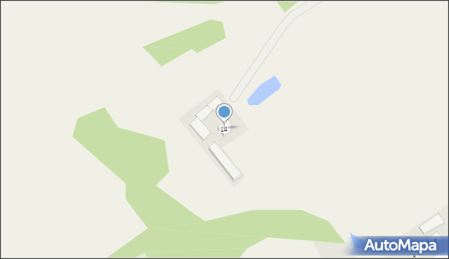 Mirachowo, Borowa, 14, mapa Mirachowo